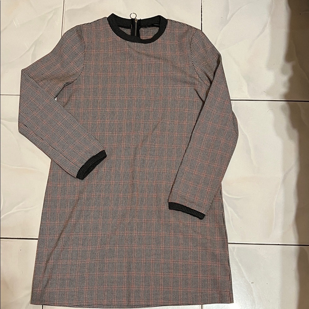 Zara Trafaluc Multicolor Houndstooth Sweater